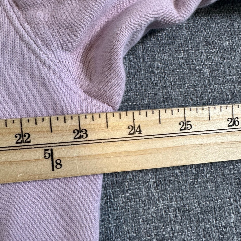 H&M Sweatshirt Women L Relaxed Fit Purple Plans About Plants Graphic - Picture 5 of 7